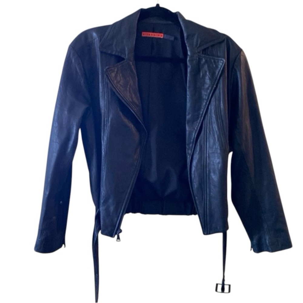 Alice and Olivia Leather Coat